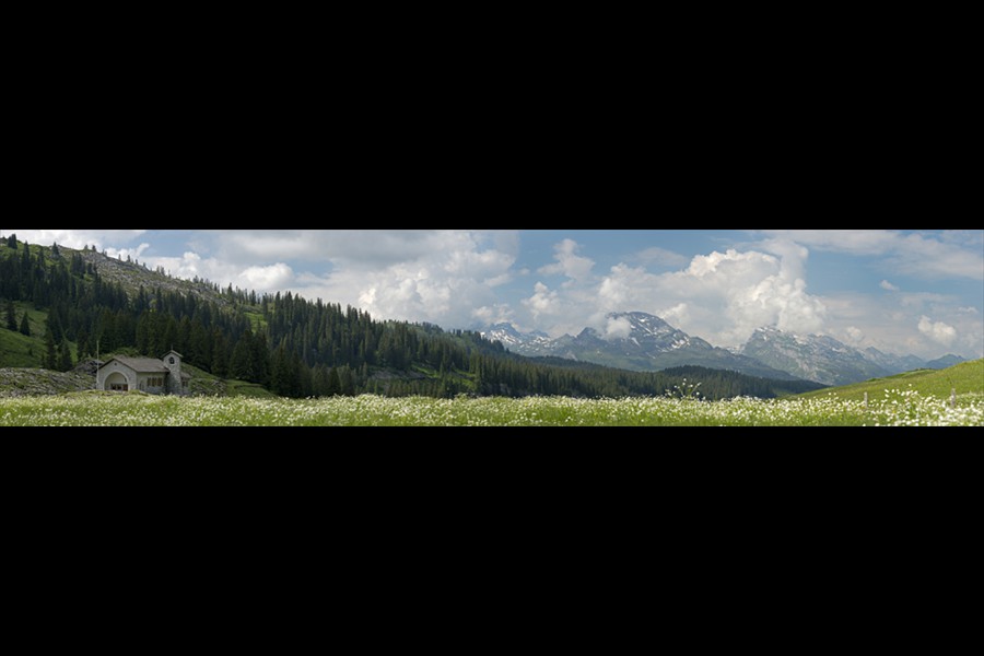Panorama Pragelpass (250 x 50 cm)
